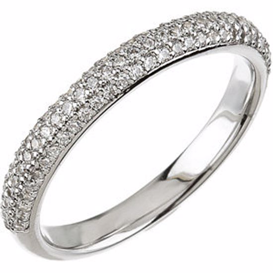 67581:1215701:P 14kt White 3/8 CTW Diamond Matching Band