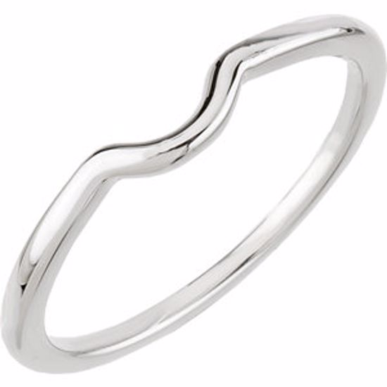 121578:329061:P 18kt White Band for 4.1mm Engagement Ring