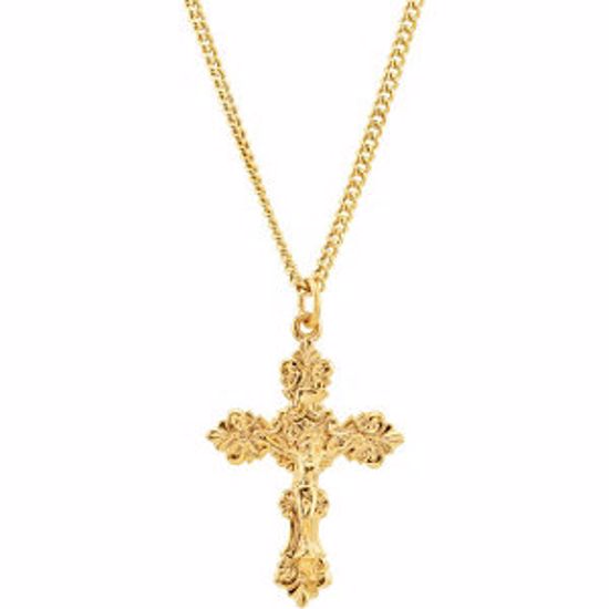 R45272:100:P Crucifix Necklace