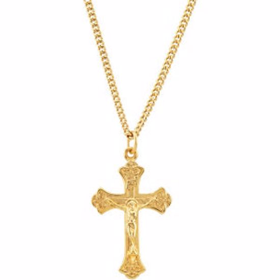 R45273:100:P Crucifix Necklace