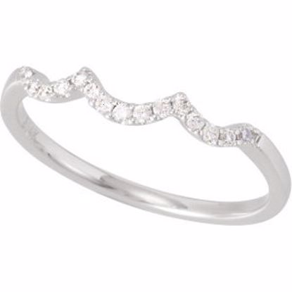 68359:105:P 14kt White 1/8 CTW Diamond Matching Band to 5/8 CTW Semi-Mount Engagement Ring