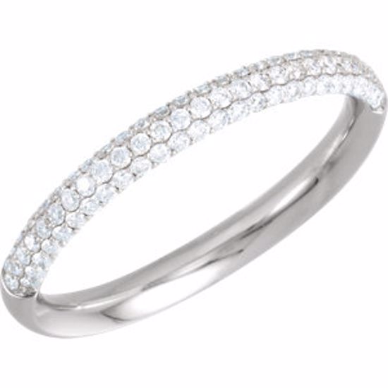 68373:101:P 3/8 CTW Diamond Pavé Anniversary Band Size 5