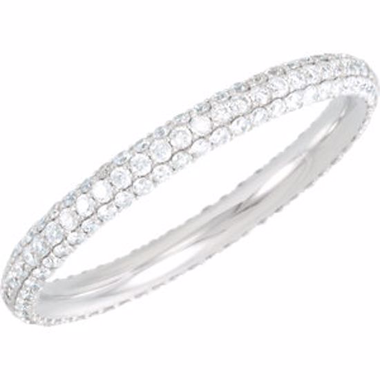 68368:100:P 3/4 CTW Diamond Eternity Band Size 4.5