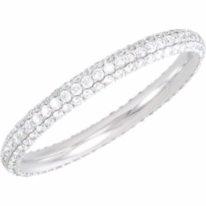 68368:106:P 7/8 CTW Diamond Eternity Band Size 7.5