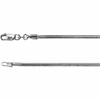 CH925:101:P Sterling Silver 1.5mm Solid Snake 16" Chain