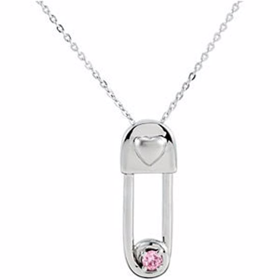 R45295:1090:P Safe in My Love Birthstone Necklace