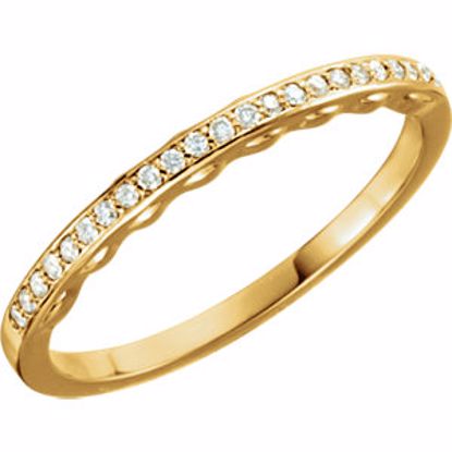 67787:106:P 14kt Yellow 1/8 CTW Diamond Band