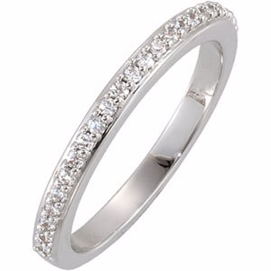 68271:103:P 14kt White 1/4 CTW Diamond Band 