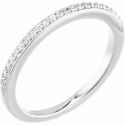 67792:123:P Platinum 1/8 CTW Diamond Band