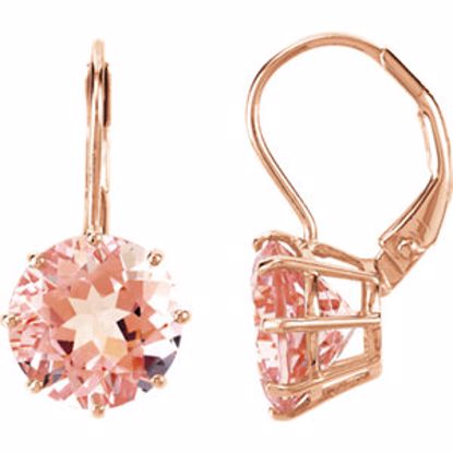 68559:100:P Morganite Lever Back Earrings