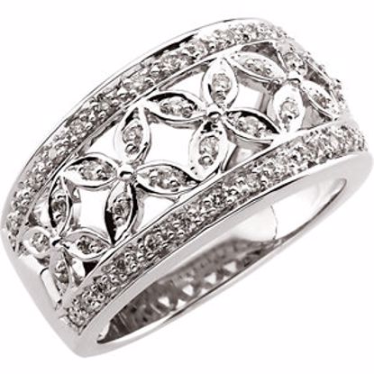 63309:294028:P 14kt White 1/3 CTW Diamond Band Size 4.5