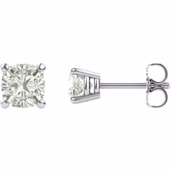 67026:23342:P Charles & Colvard Moissanite® 4-Prong Stud Earrings