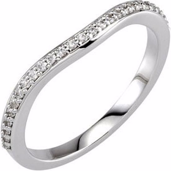 67785:123:P 18kt White 1/8 CTW Diamond #2 Band to 6mm Square Engagement Ring