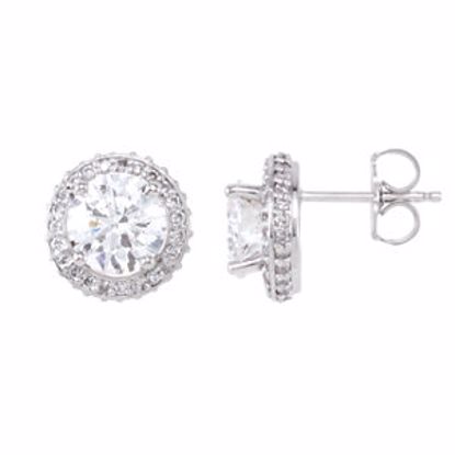 68602:109:P 14kt White 2 1/2 CTW Diamond Earrings