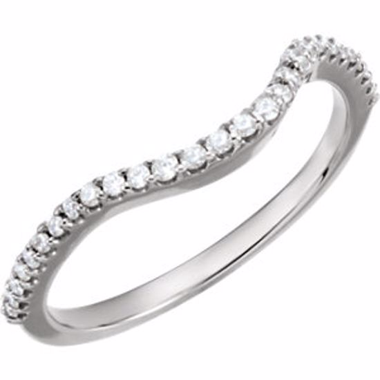 67851:329011:P 18kt White 1/5 CTW Diamond Band 