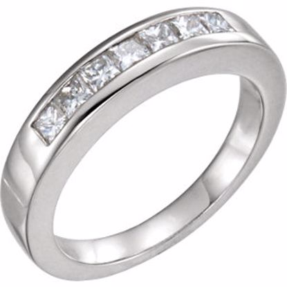 68679:100:P 14kt White 1/2 CTW Diamond Anniversary Band