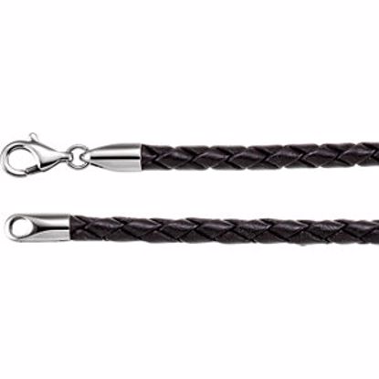 LEN032:020:P Faux Leather 20" Cord 4mm