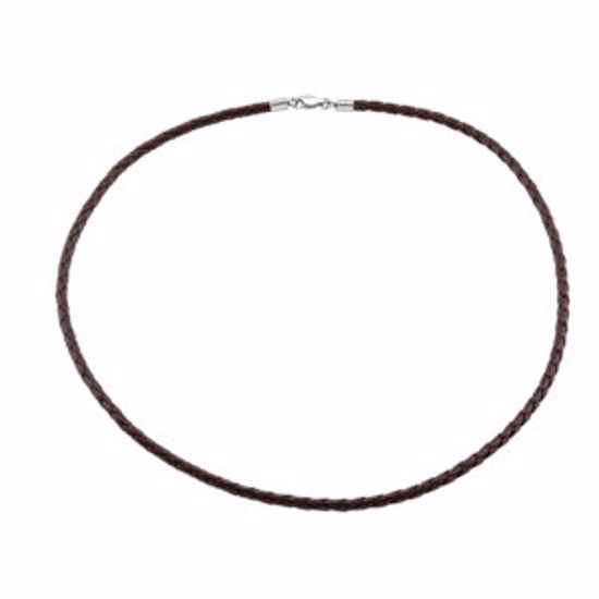 LEN032:0020:P Faux Leather 20" Cord 4mm