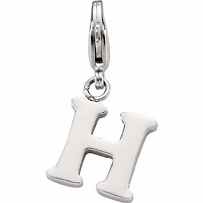 FP363:108:P Stainless Steel Initial Charms