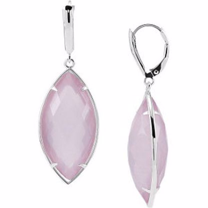 68527:234:P Quartz Lever Back Earrings