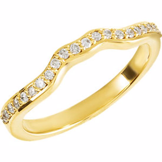 68717:1112:P 18kt Yellow 1/5 CTW Diamond Band