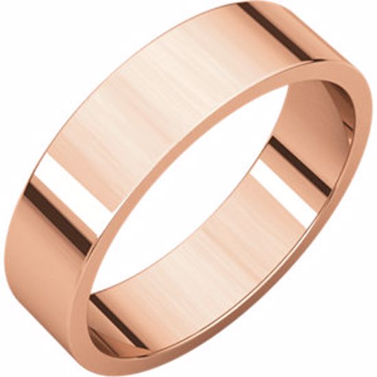 F9.5:101:P 10kt Rose 5mm Flat Band