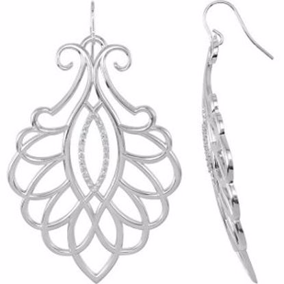 68737:85104:P Filigree Scroll Earrings 