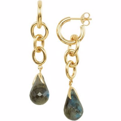 68868:102:P 18kt Vermeil Labradorite Earrings