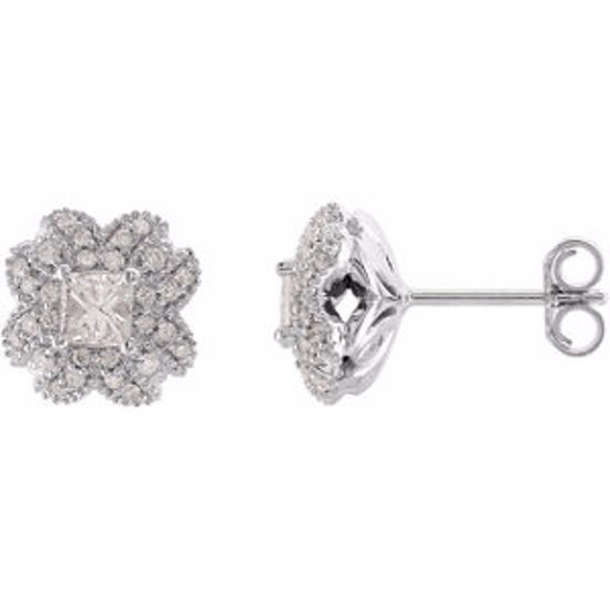 68772:100:P Diamond Fancy Design Earrings