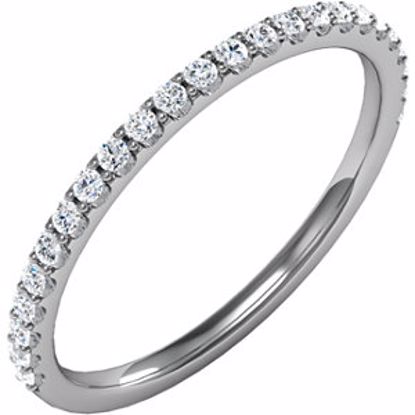 68870:100:P 14kt White 1/4 CTW Diamond Matching Band