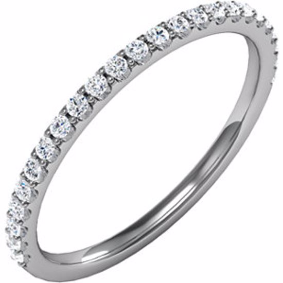 68873:100:P 14kt White 1/4 CTW Diamond Band