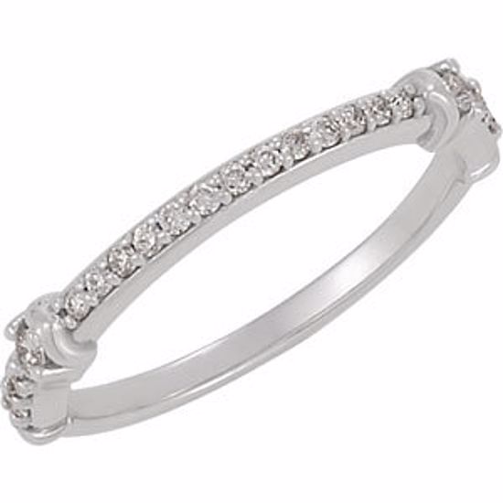 68877:104:P 14kt White 1/5 CTW Diamond Band 