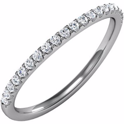 68898:111:P 18kt White 1/5 CTW Diamond Band