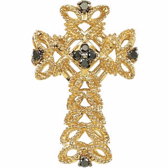 R42290:404:P Fancy Cross Pendant 