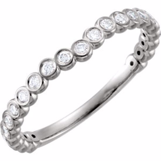 68883:101:P 14kt White 1/4 CTW Diamond Band