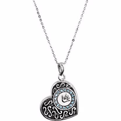 R48067:1010:P Handprints Ash Holder Necklace 