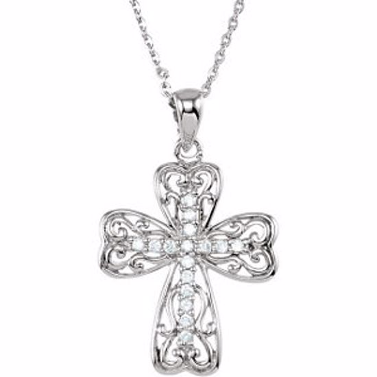 R48070:1010:P Life's Lessons Cross Necklace 