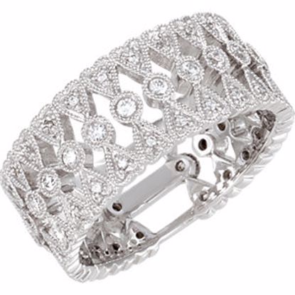 68841:105:P Sterling Silver Cubic Zirconia Ring Size 5