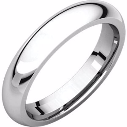 IR8:902:P Sterling Silver 4mm Comfort Fit Band