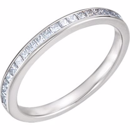 68890:105:P 14kt White 1/2 CTW Diamond Band