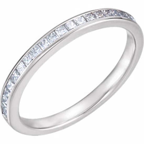 68890:105:P 14kt White 1/2 CTW Diamond Band