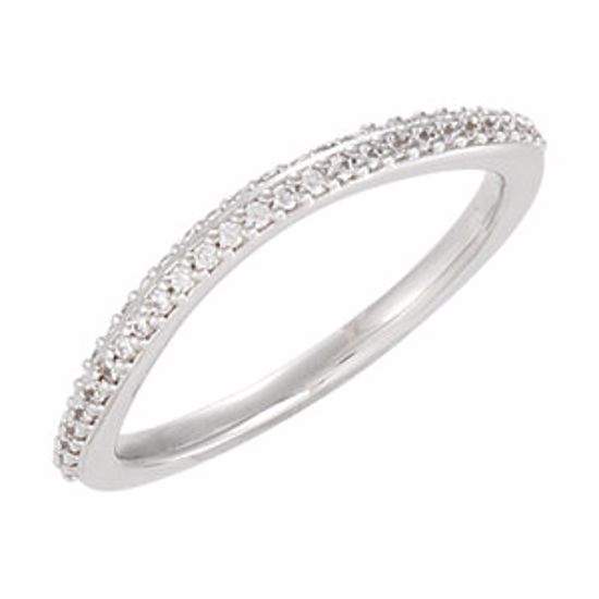 68926:102:P 18kt White 1/4 CTW Diamond Band