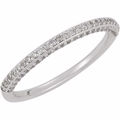 68925:100:P 14kt White 1/4 CTW Diamond Band