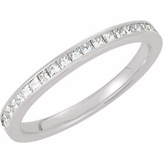 68918:103:P 18kt White 1/2 CTW Diamond Band