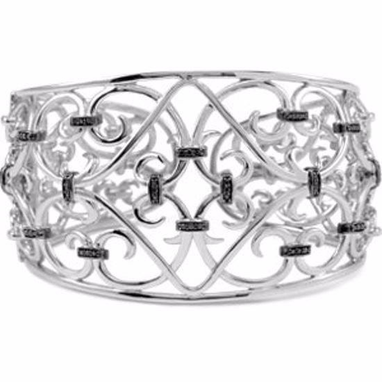 68698:101:P Filigree Scroll Cuff Bracelet