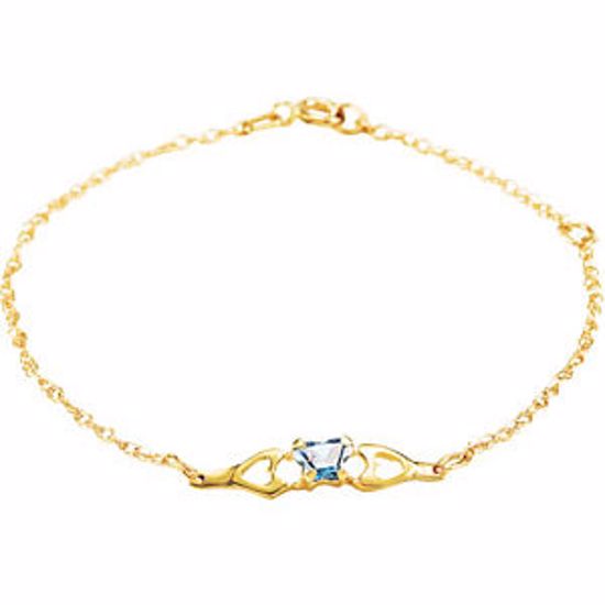 19800:1200:P 10kt Yellow September Birthstone Bracelet