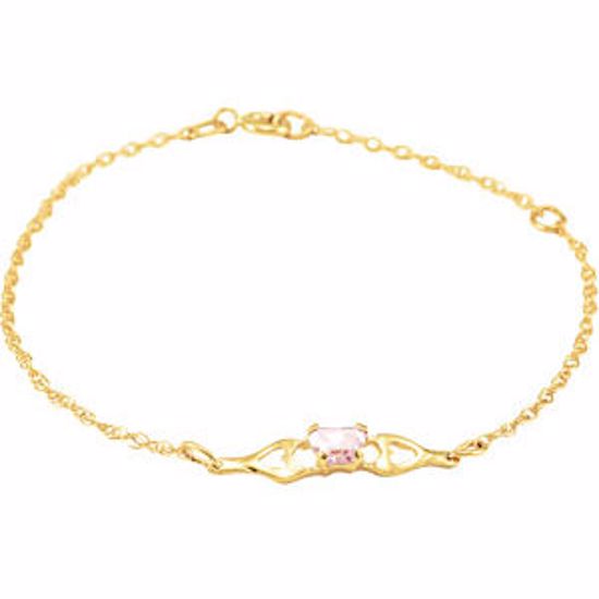 19800:1210:P 10kt Yellow October Birthstone Bracelet