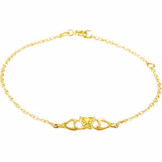 19800:1220:P 10kt Yellow November Birthstone Bracelet