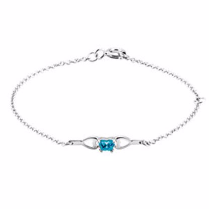 19800:1470:P 14kt White December Birthstone Bracelet