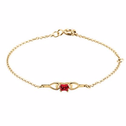 19800:1060:P 14kt Yellow July Birthstone Bracelet